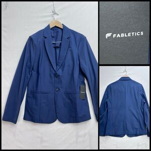 Fabletics Blazer The Don Deep Navy Blue Unconstructed Stretch Men’s S 2 Button